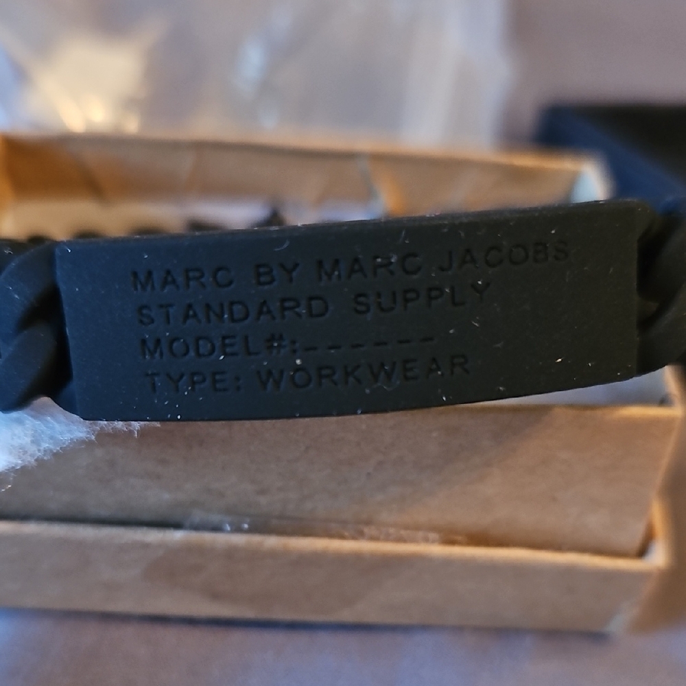 Marc by Marc Jacobs Black Workwear Bracelet